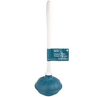 Kleen Freak 3001400 Antibacterial Germ Guard Plunger Easily Unclog Toilets, 1 Pack, White/Blue