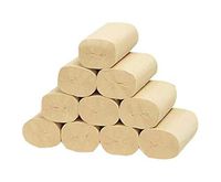 Bamboo Pulp Roll Paper Baby Household Paper,12 Rolls of 4 Layers of Napkins Paper Towels Household Kitchen Toilet Paper Yellow