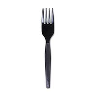Dixieamp;reg; - Plastic Cutlery, Heavy Mediumweight Forks, Black, 1000/Carton - Sold As 1 Carton - Strong and Durable.