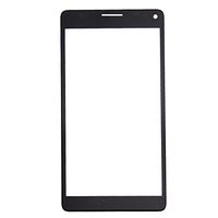 JUNXI Phone case Phone Cover for Microsoft Lumia 950 XL(Black) Front Screen Outer Glass Lens with Frame (Color : Black)