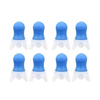 Healifty Noise Reduction Earplug Soundproof Ear Plugs for Study Travel 4 Pairs(Blue)