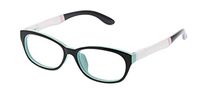 Peepers by PeeperSpecs Women's Pacific Promenade Cateye Reading Glasses, Black/White, 54 mm, +2.50