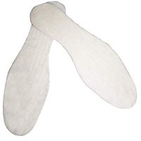 Shoeslulu Premium Lambswool Insoles with Breathable Anti-Slip Latex (US Men 10-10.5 / EU 43, Natural)