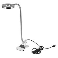 Clip USB LED Lamp for Tattoo Manicure Eyebrow, Cold Light for Facial Makeup