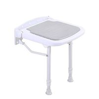 ZWJ-Shower Chair Bath Shower Stool Wall Bench Elderly Seat Comfortable Adjustable Bathtub Chair Seniors Adults Kids (Color : Gray)
