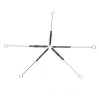 Ruhong Hotsale 10 pcs 0.5 inch Diameter Crystal Tobacco Pipe Screen Crystal Tobacco Pipes Stainless Steel Mental Filter for Crystal Smoking Pipe (7 Brushes)