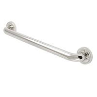 Kingston Brass DR914186 Camelon 18" Decorative 1-1/4" O.D Grab Bar, Polished Nickel