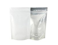 4" x 6.4" x 2" Barrier Bags #5 White Mylar 7g 1/4 oz Rx Pill Clear Front Resealable Foil Pouches (500 Count)