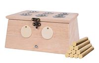 OuYang Hengzhi Solid Wood Moxibustion Box with 6 Moxa Holes + 10 Moxa Rolls Waist Abdomen Use Mu Zhi Ai Jiu He 6孔灸盒+10条艾灸条