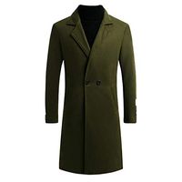 Alvinm Men's Jacket New Winter Style Fashionable Warm Snowflake Windbreaker Coat Pure Coat Outwear Army Green