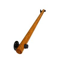 ZH Solid Wood Stair Railing Safety Corridor Handrail Anti-Skid Railings Old Handrail Support Pole Home Wall-to-Wall Interior Loft (Size : 90cm)