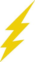 Creative Concepts Ideas Lightning Bolt Small 2 PK Waterbottle Gold-Yellow CCI Decal Vinyl Sticker|Cars Trucks Vans Walls Laptop|Yellow|3.5 x 1.6 in|CCI2199