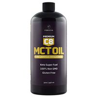Premium C8 MCT Oil from Non-GMO Coconuts. Great with Coffee, Tea, Smoothies & Salad Dressings. Vegan Certified. Dairy & Gluten Free. 32 FL oz.