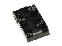 Velleman BH243B Battery Holder for 4 x C-Cell with Snap Terminals