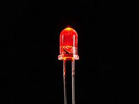 Adafruit Super Bright Red 5mm LED (25 pack) [ADA297]