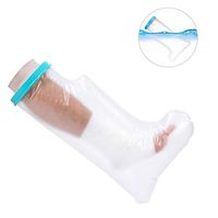Zetiling Waterproof Leg Cast Wound Cover Protector for Shower Bath, Best Seal Reusable Protective Leg/Foot Sleeve Bag Covers for Broken Surgery Foot, Leg, Knee, Ankle Wound