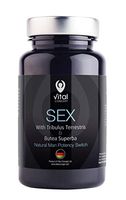 Vital Concept Sex – Testosterone Booster, Stamina and Libido Pill for Men. with Tribulus Terrestris, Butea Superba, Ginger, Siberian Ginseng, Zinc, L-Arginine. 60 Capsules, 30 Days