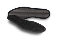 Pedag Summer, German Pure Cotton Terry Barefoot Insole, Washable, Sweat Absorbent, Moisture Control, Black, Us 8l/ 38 EU, (Pack of 1)