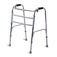 Lightweight Folding Four Wheel Rollator Walker with Padded Seat, Double Crossbar for Seniors Wide Walker Supports Up to 220 Lbs