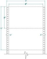 Compulabel Pinfeed Cards Fanfold 100 Pound, 92 Brightness, White (211601)