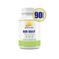 Our Daily Vites ADK Physician Formulated Vitamins A1, D3 & K2 (as MK7) - Bone, Heart & Immune System Support - Gluten Free, Soy Free, Non-GMO, Vegetarian Capsules 90 Count (3 Month Supply)