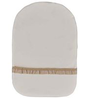 Stretchy Deodorizing Ostomy Pouch Cover (Beige - Frill), XL)