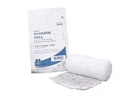 Pack of 48 Basic Care Gauze Bandage Rolls 6" x 4 Yards. Fluff-Dried 100% Cotton Gauze for Wound Care. 3-Ply Sterile Medical Gauze Roll. Rolled Wrapping Gauze Pads. Latex Free.