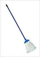 WhopperIndia Residential Commercial Cotton Wedge Hardwood Floor Dry Dust Mop Head Microfiber Dust Mop Handle 47 Inch Long