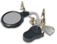 LED Illuminated Helping Hand Magnifier w/Soldering stand