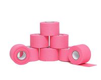 HealiT Easy Rip™ 1.5 Inch Performance Athletic Foam Prewrap - Professional Sports Pre Wrap Athletic Tape - Perfect for Taping Wrist & Ankles - Provides Amazing Knee Support - Pink - 8 Pack