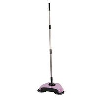 Easy-Push Household Sweeper Broom No-Blind-Angle Sweeping Broom Housekeeping NO Electricity - Rose Gold