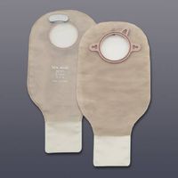 New Image Filtered Ostomy Pouch Two-Piece System 12 Inch Length Drainable, 18163 - Pack of 10