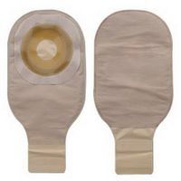Premier 1-Piece Drainable Pouch Precut 1" with Flextend Barrier, Beige - 10 Each / Box