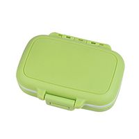 jieli Portable 3 Slots Seal Folding Pill Cases Jewelry Candy Storage Box Vitamin Medicine Pill Box Case Container for Pocket or Purse Daily Pill Box