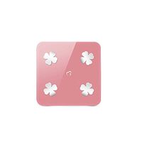 XSWZAQ Ultra-Thin Tempered Glass Electronic Bathroom Weighing Scale Health Smart Fat Body Fat Electronic Scale (Color : Pink)
