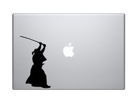 Ninja Samurai #21 - Assassin Katana Duel Sneak Swing - 5" Black Vinyl Decal Sticker Car Macbook Laptop