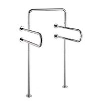Never give up Polished Stainless Steel Bathroom handrails/Wall-Mounted Straight Hair Towel Rack/Shower Room and Safety handrail wash Basin Sink Men's Urinal handrail (Material : A)