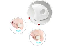 2pair Hole Feet Foot Care Gel Toe Straighteners Separator Hallux Valgus Bunion Corrector Pain Relief