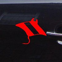 Laptop Macbook Wall Art Manta Ray Scuba Dive Flag Diver Decor Decoration Helmet Car Notebook Die Cut Car Vinyl Red Window Sticker Home Decor Adhesive Vinyl Auto Bike