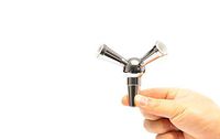Hookah Hose Adaptor Splitter 1 to 2 Connector Shisha Joint Auto-Seal Smoking Accessories (Silver)