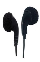 Bulk Disposable Headphones Stereo TT-2 Black Earbuds 25 Pack