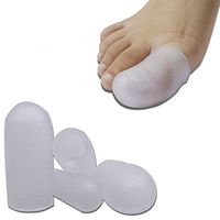 Ortho Pauher Gel Toe Caps for Callus Treatment and Ingrown Toenails - Toe Protectors for Pain Relief - 2 Pairs