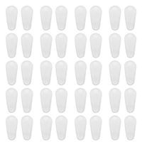 Freebily 20 Pairs of Soft Hypo-allergenic Adhesive Silicone Anti-Slip Nose Pads Grips for Eyeglass Glasses and Sunglasses Drop-Shaped Clear One Size