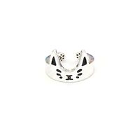 YouCY Cat Ring Opening Adjustable Kitten Ring Adjustable Size Finger Rings Hand Jewelryfor Women Girl Christmas Gift