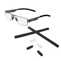 HiCycle2 Replacement Temple Tips Ear Socks Nose Pads for IC! IC Berlin Eyeglass Frames (Black)