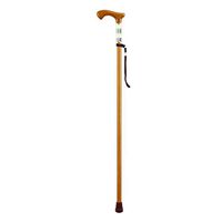 Crutch One-Legged Walking Aid Cane Solid Wood Non-Slip Old 2 Color MUMUJIN (Color : Orange)