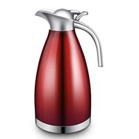 FHFA Vacuum 304 Insulation Pot Household Thermos Stainless Steel Thermos Kettle Thermos Large Capacity Insulation Kettle 2L (Color : D)