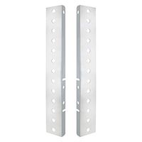 United Pacific Peterbilt Air Cleaner Bracket, Stainless Steel - 26 Mini Light Cutouts