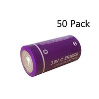 C Size 26500 ER26500 3.6V 9000mAh Li-SOCl2 Battery (50pcs)