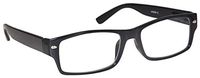 The Reading Glasses Company Mens Large Designer Style Black Readers Spring Hinges R6-1 +3.00